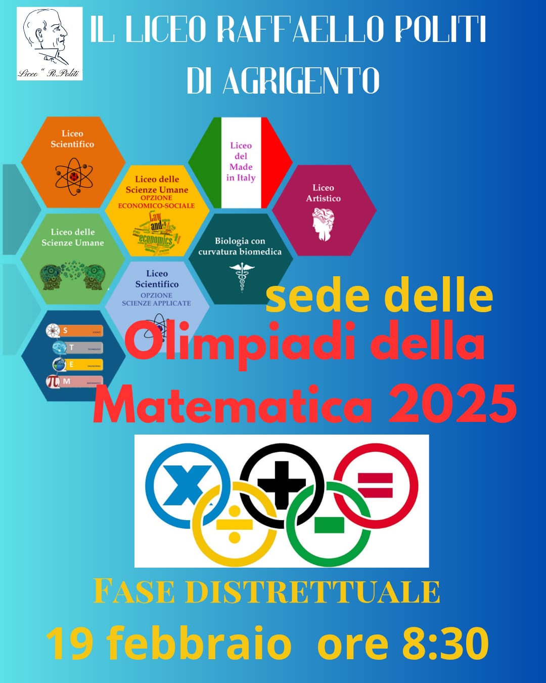 Olimpiadi di Matematica - Gara classi prime e Gara Distrettuale